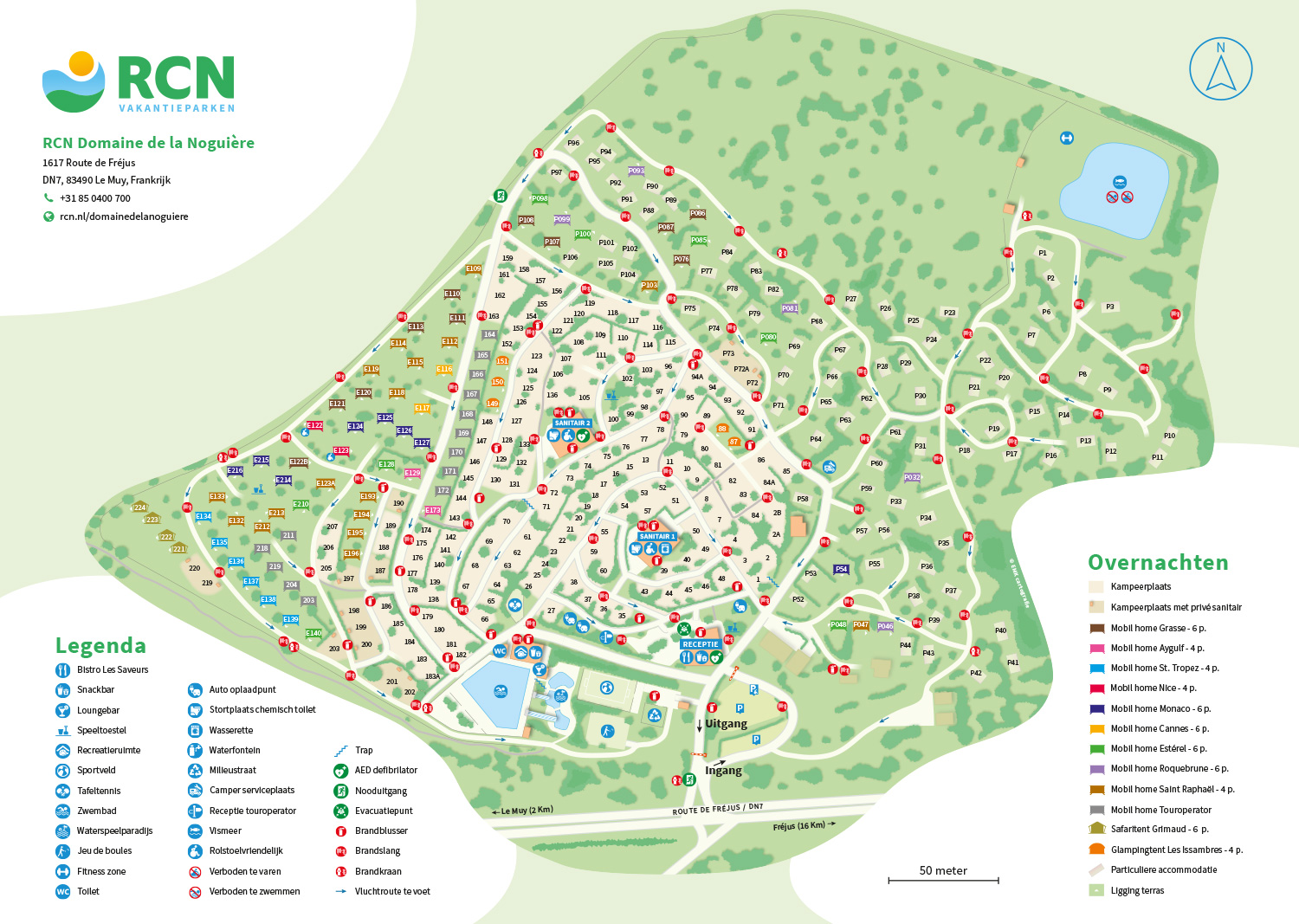 Plattegrond RCN Domaine de la Noguière