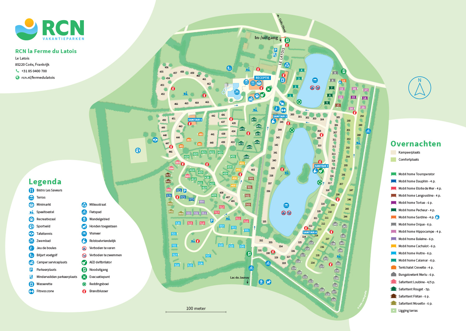 Plattegrond RCN la Ferme du Latois