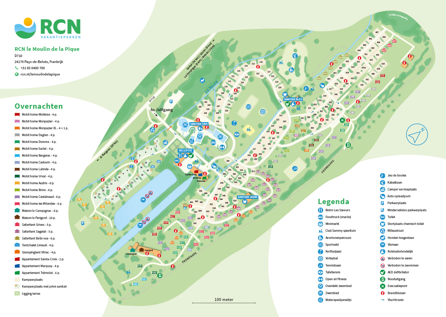 Plattegrond RCN le Moulin de la Pique