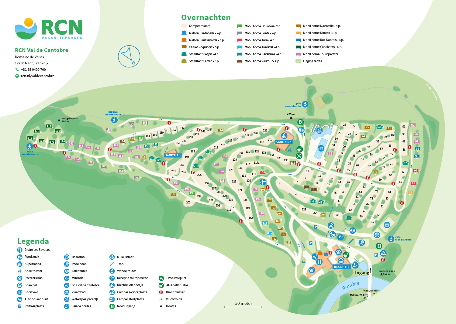 Plattegrond RCN Val de Cantobre