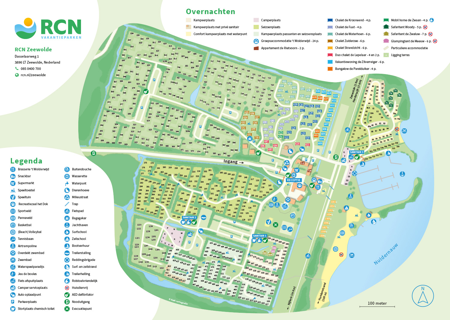 Plattegrond RCN Zeewolde