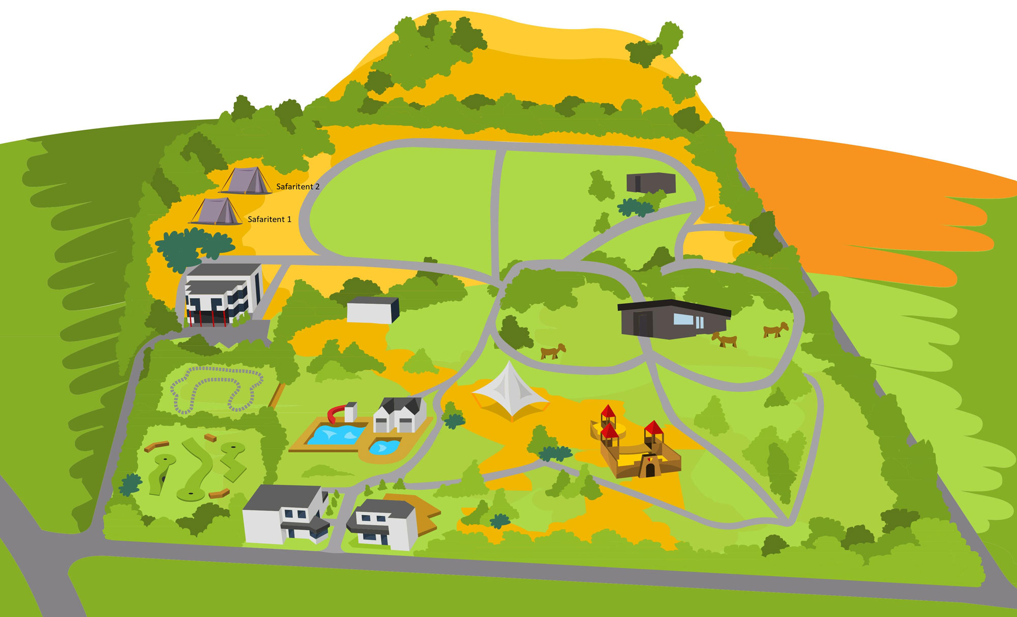 Plattegrond Recreatie en Natuurpark Keiheuvel