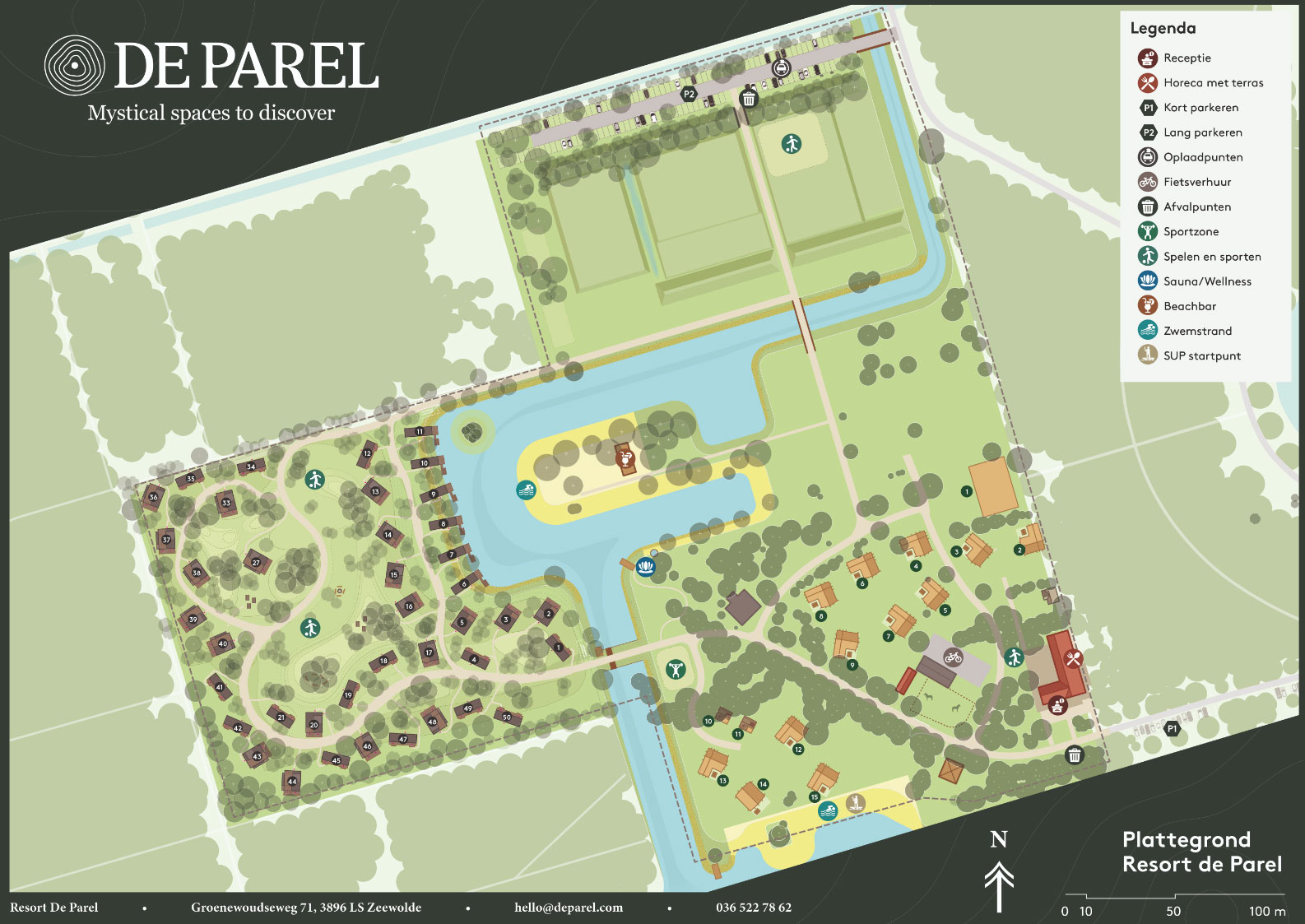 Plattegrond Resort De Parel