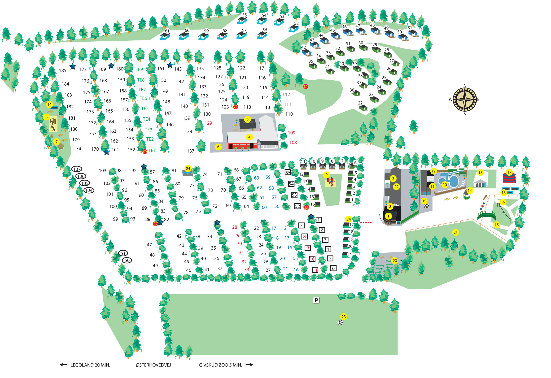 Plattegrond Riis Feriepark