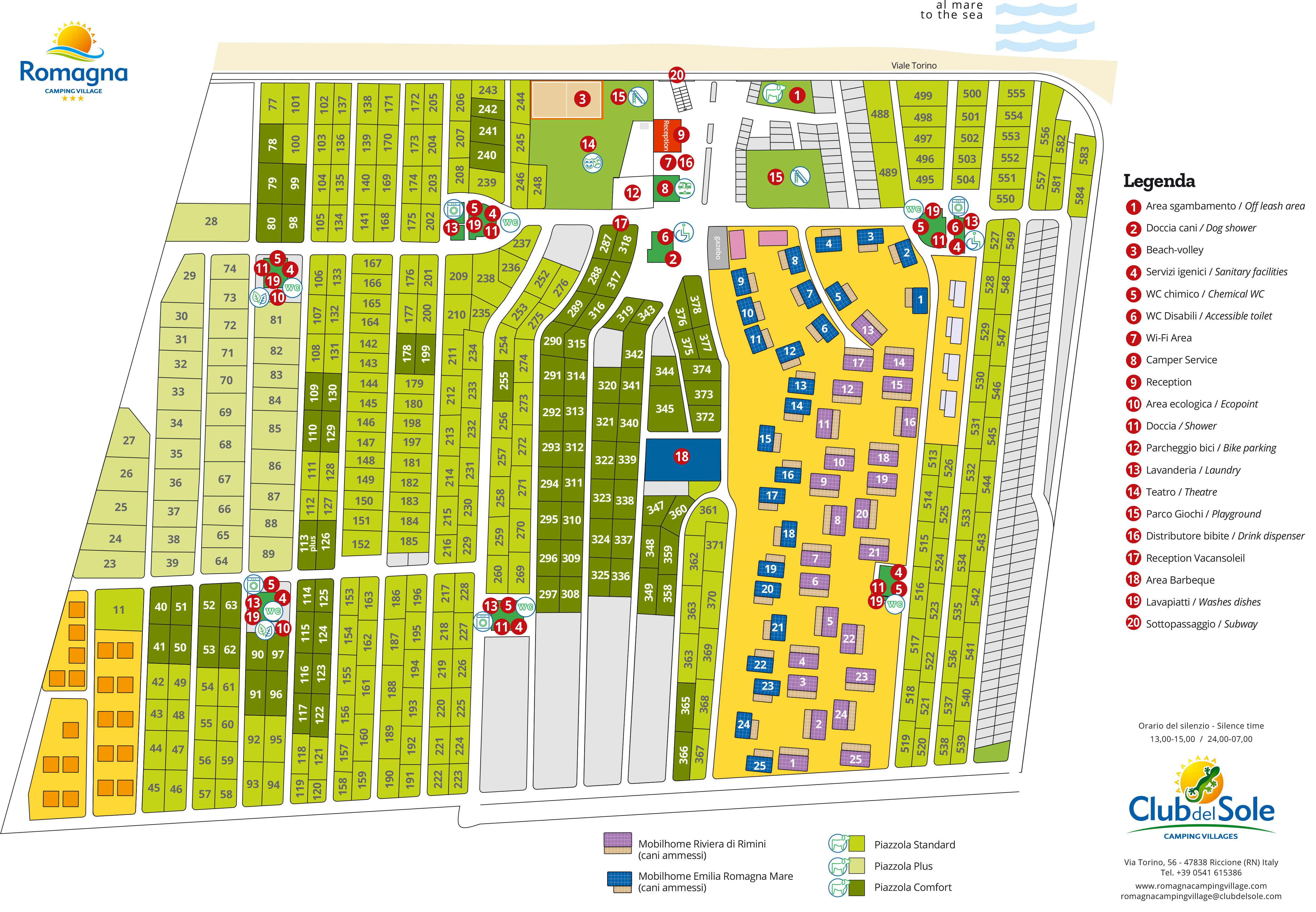 Plattegrond Romagna Family Village