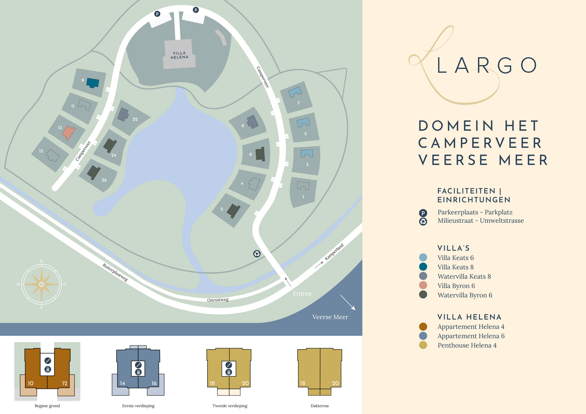 Plattegrond Roompot Domein het Camperveer