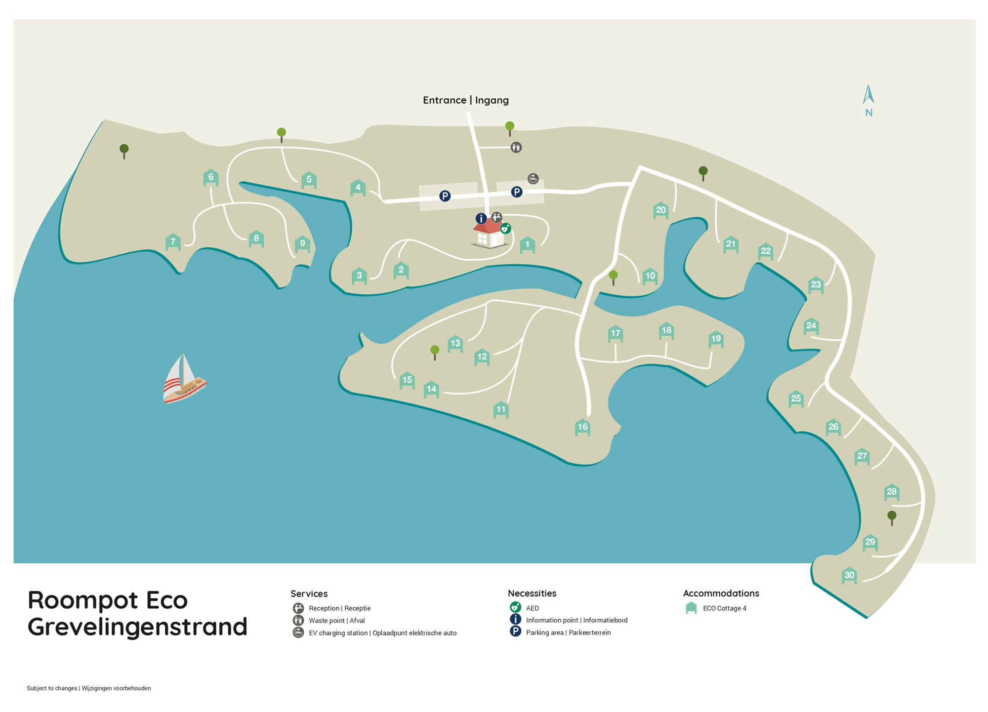 Plattegrond Roompot ECO Grevelingenstrand 
