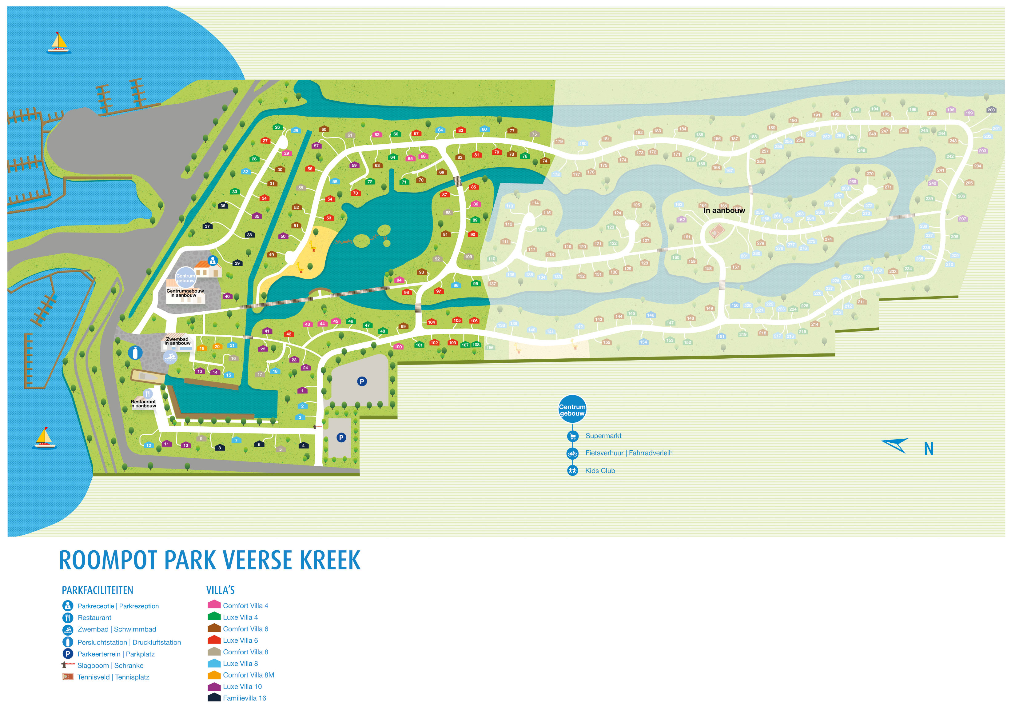 Plattegrond Roompot Park Veerse Kreek