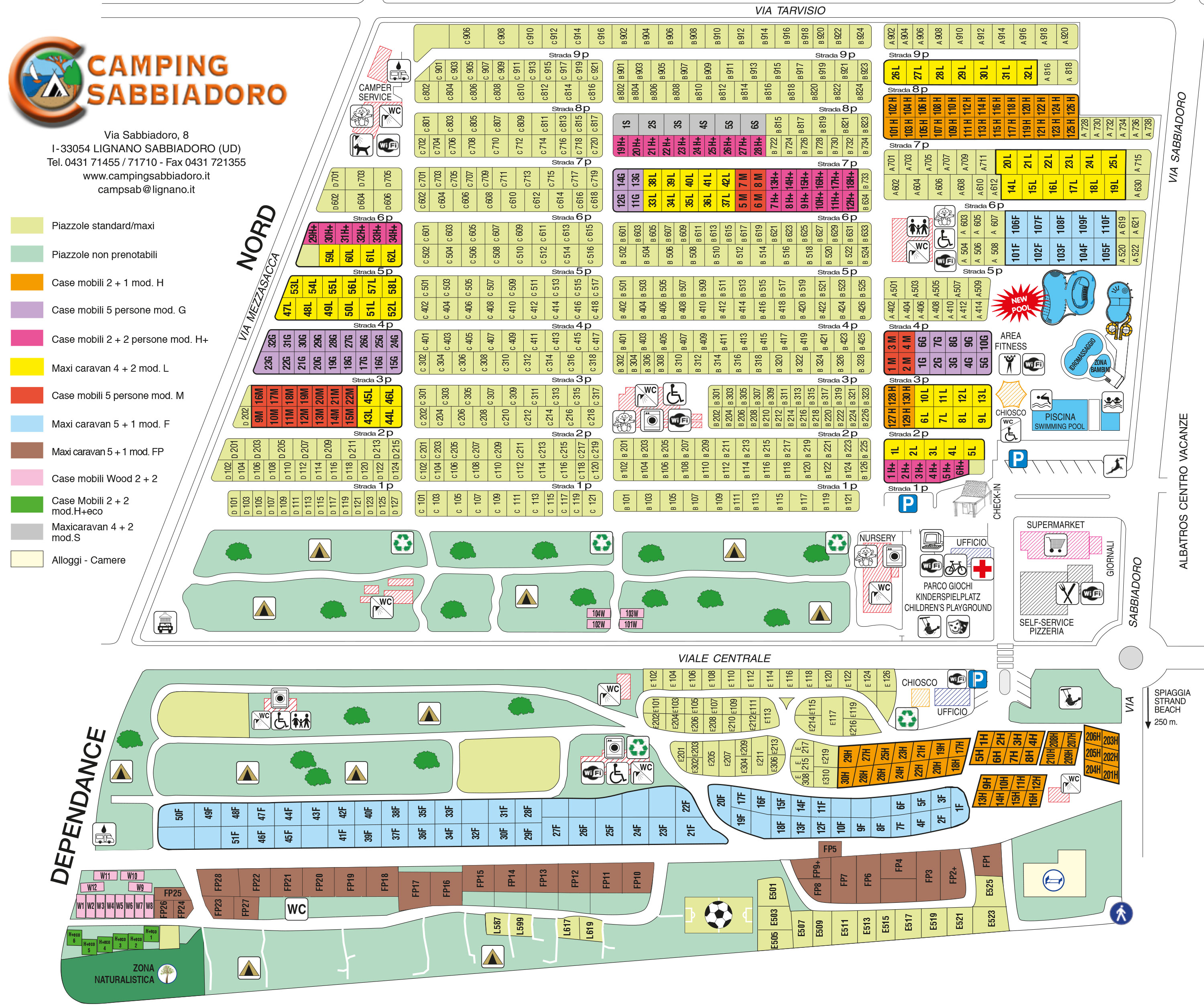 Plattegrond Sabbiadoro