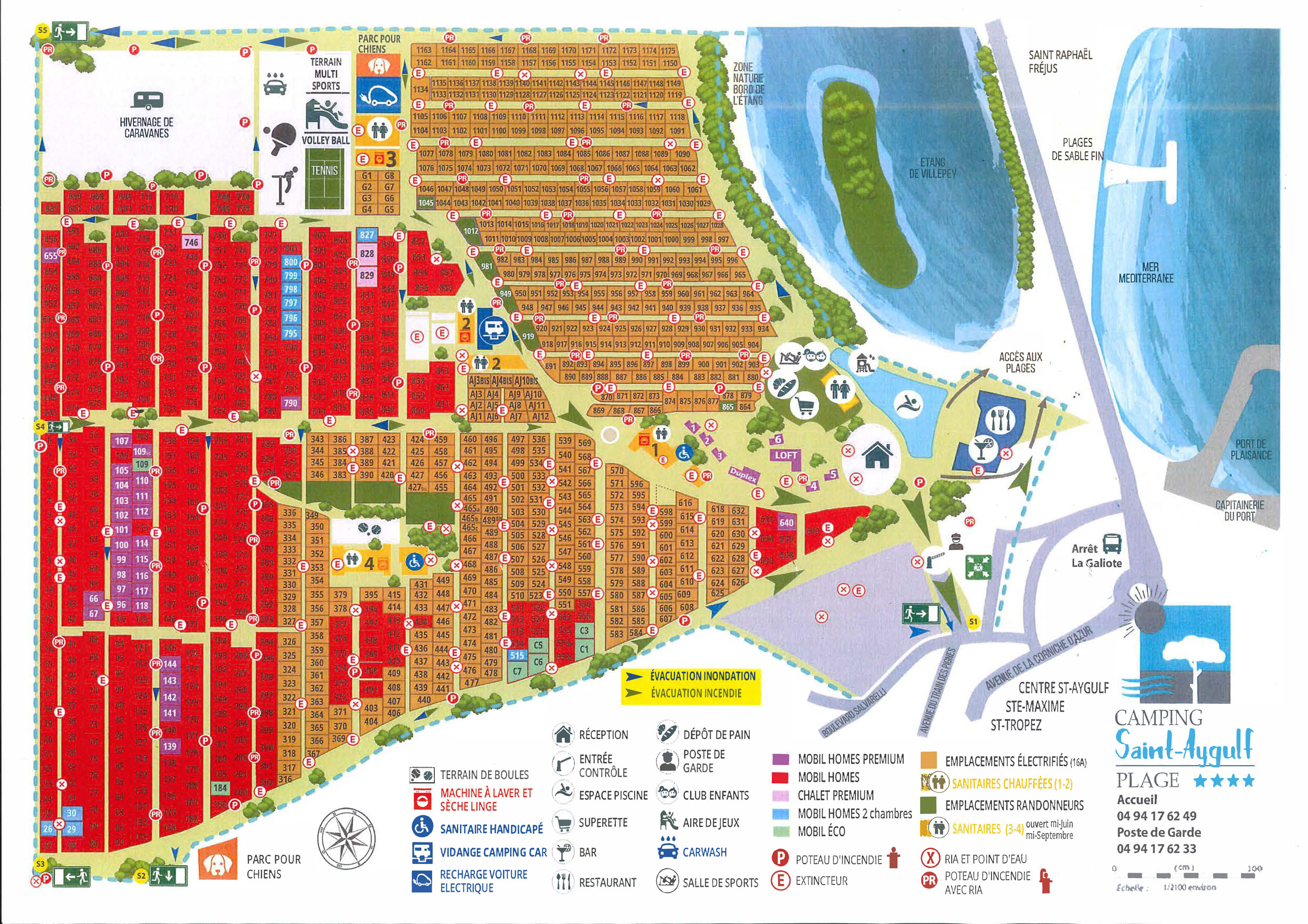 Plattegrond Saint-Aygulf Plage