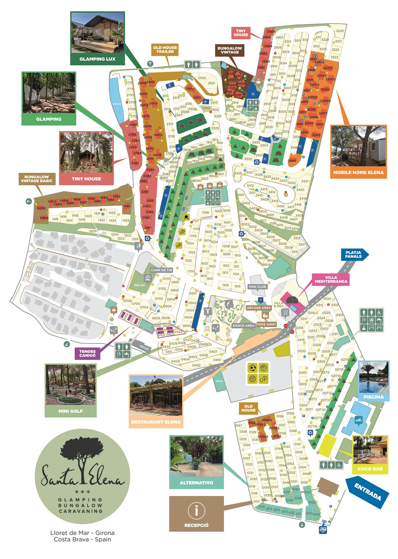 Plattegrond Santa Elena Ciutat