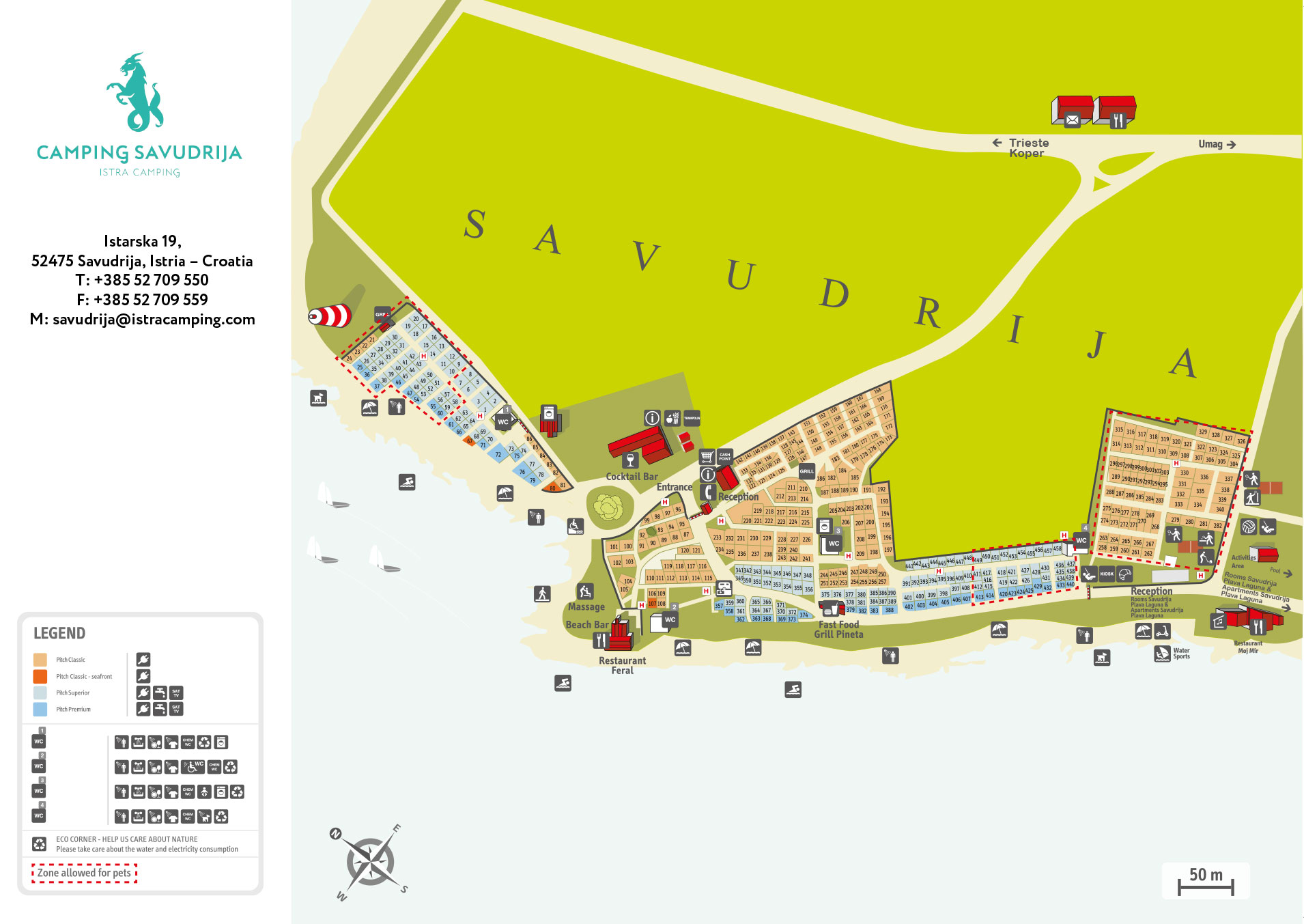 Plattegrond Savudrija  