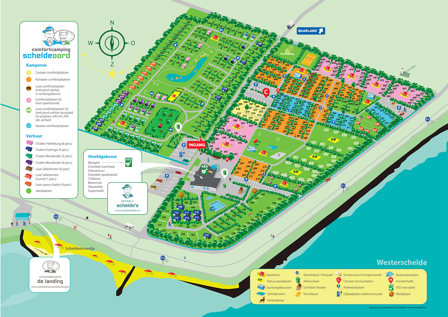 Plattegrond Scheldeoord