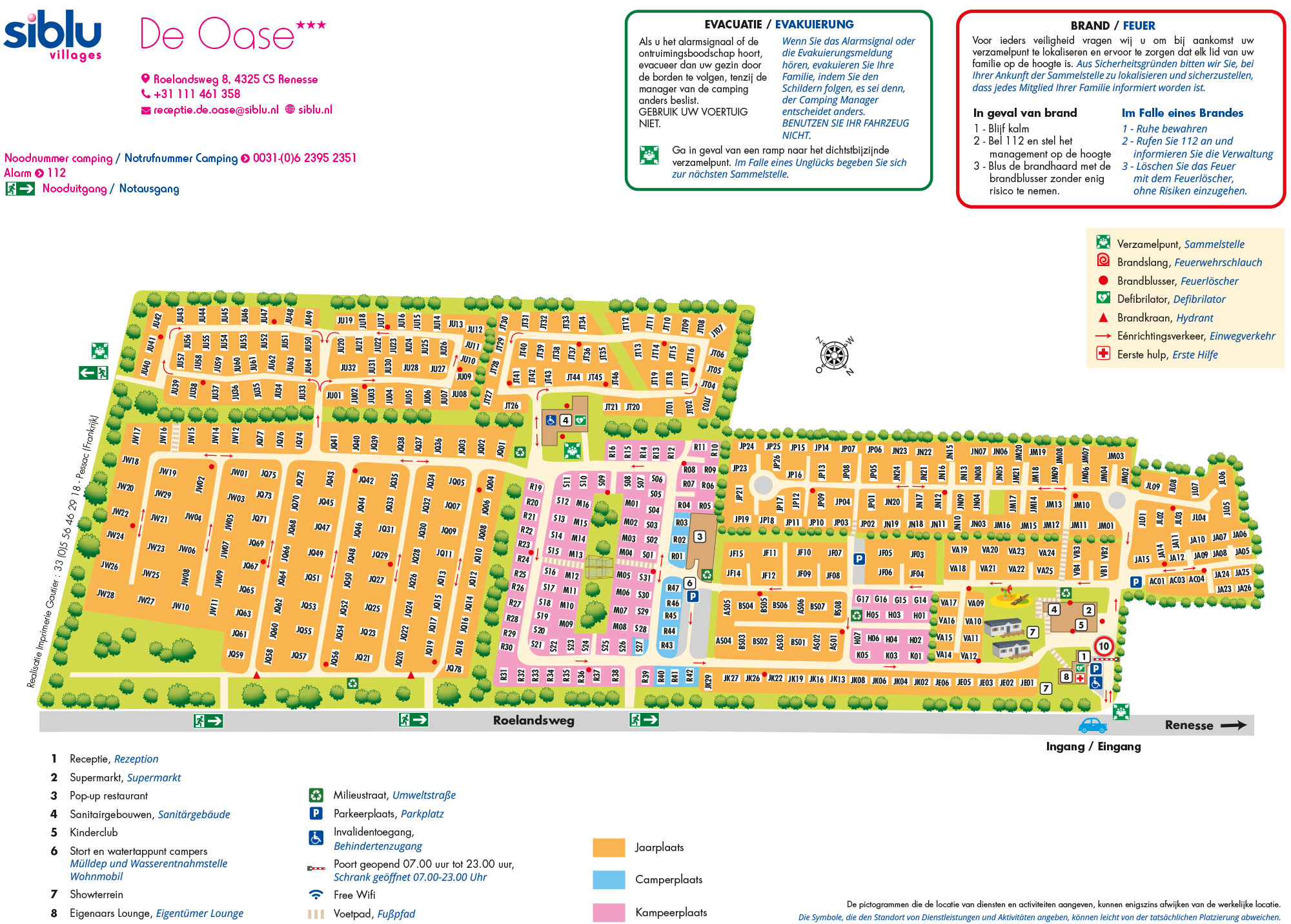 Plattegrond Siblu De Oase