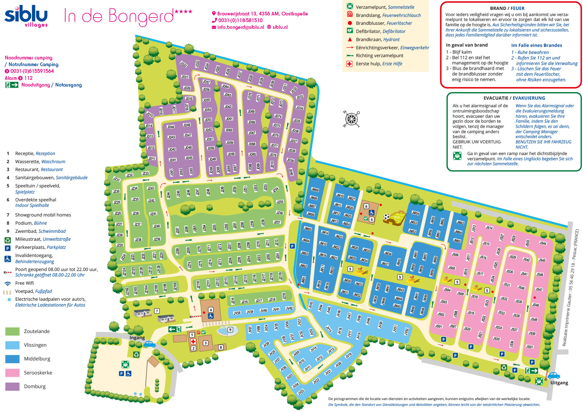 Plattegrond Siblu In de Bongerd