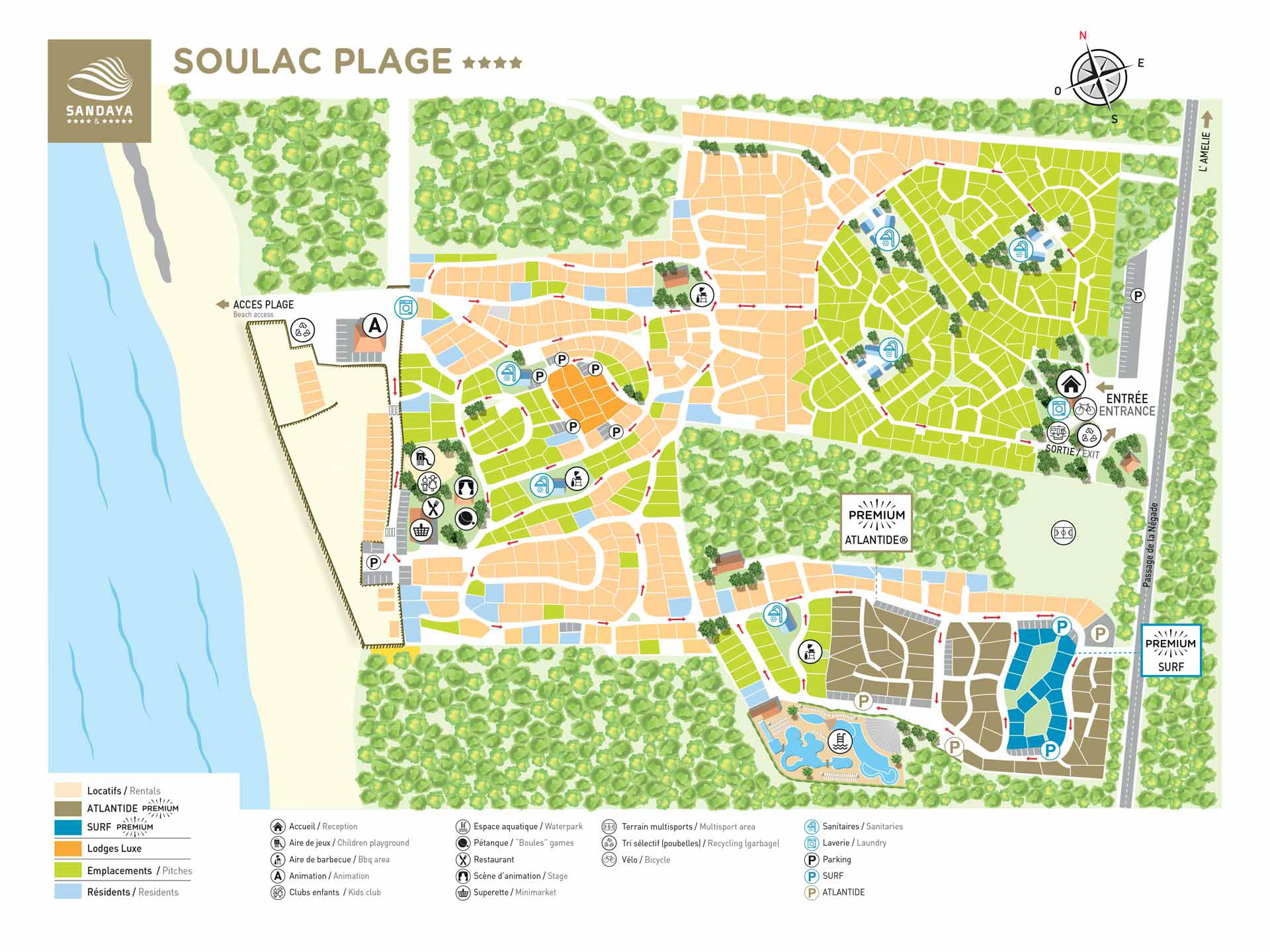 Plattegrond Soulac Plage