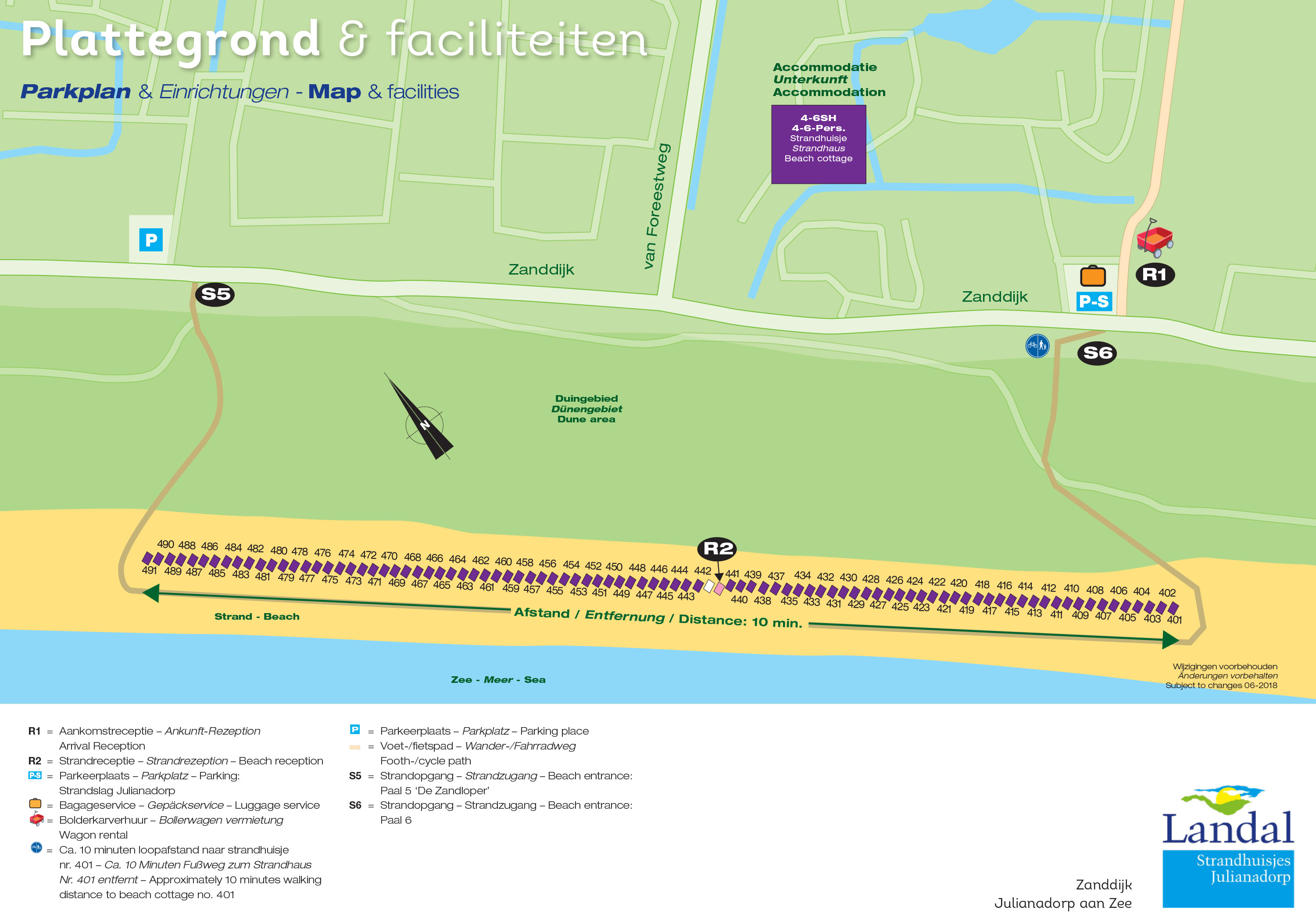 Plattegrond Strandhuisjes Julianadorp