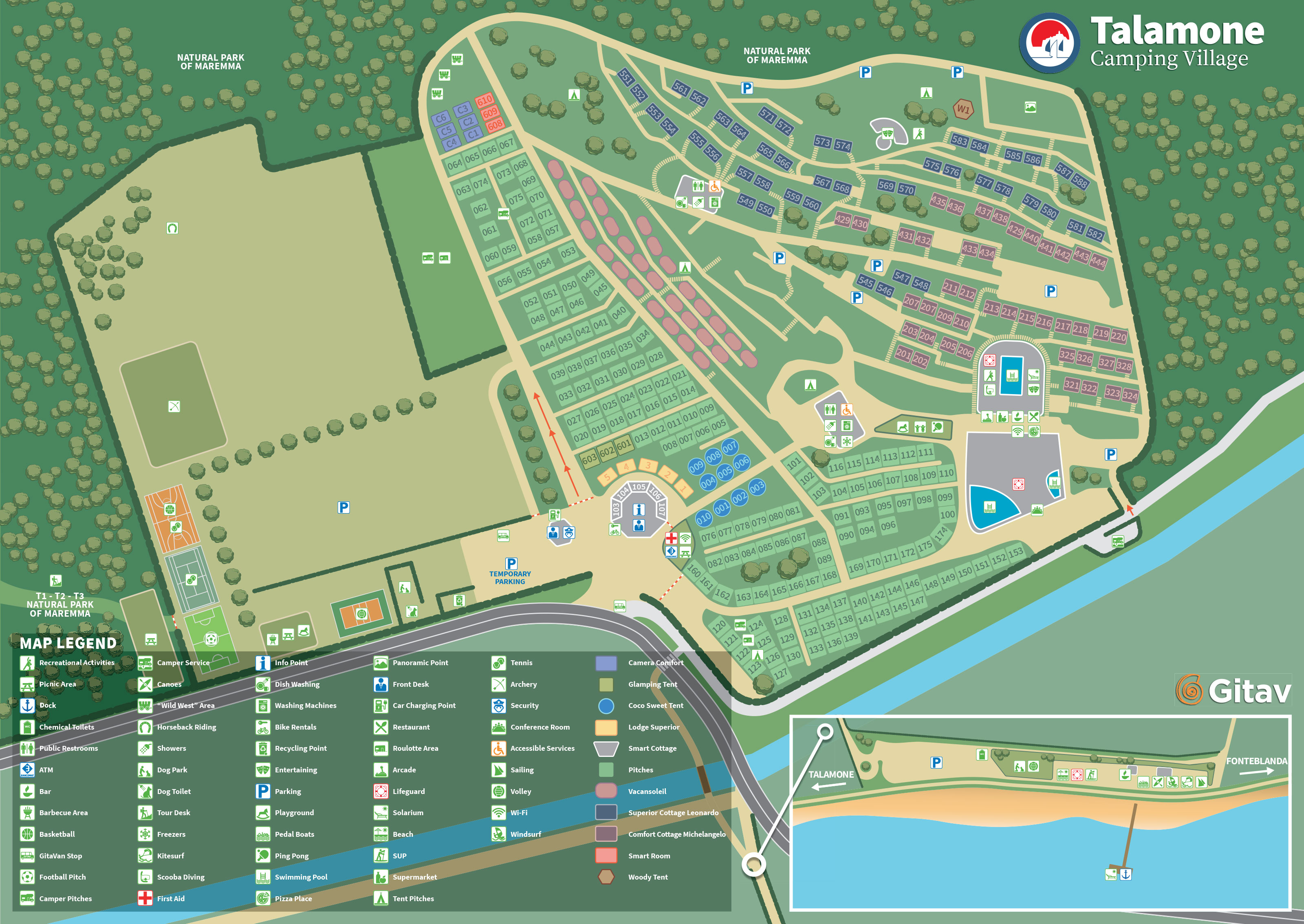 Plattegrond Talamone Village