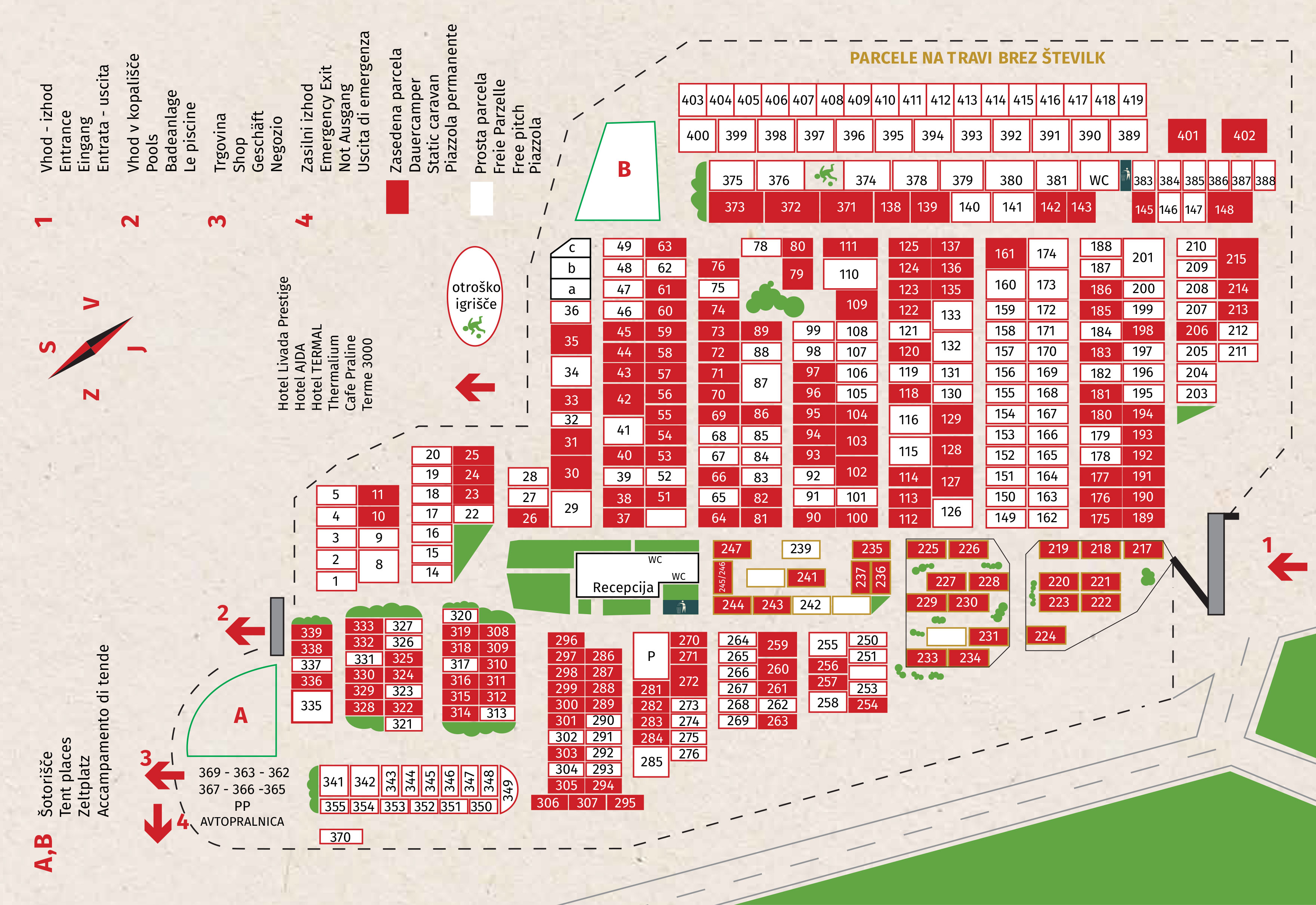 Plattegrond Terme 3000