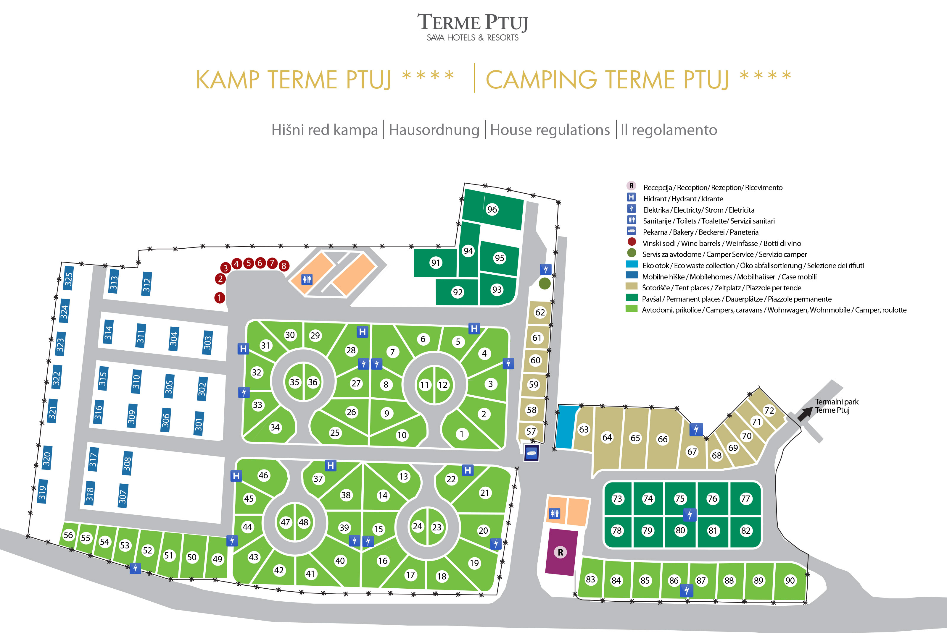 Plattegrond Terme Ptuj