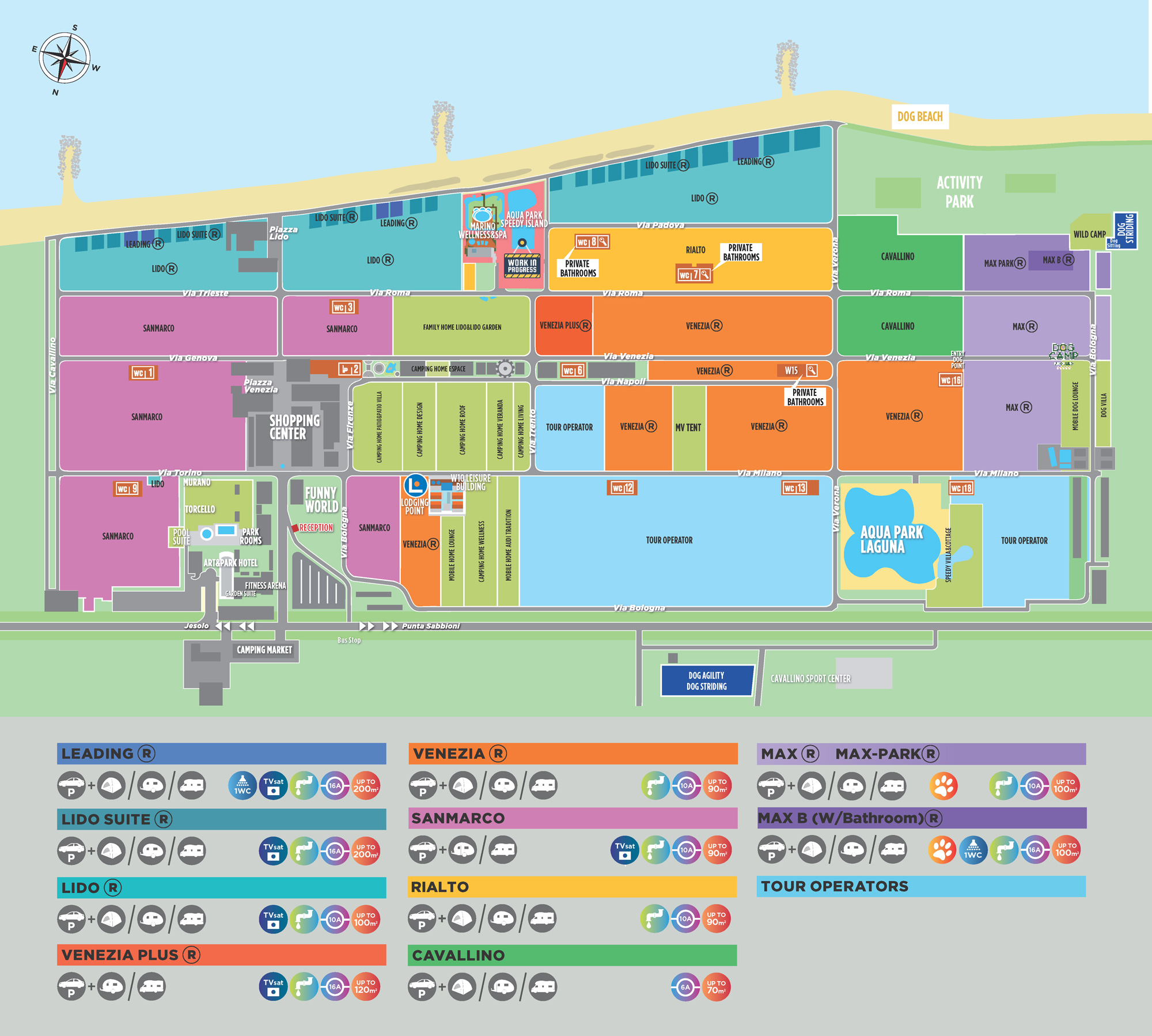 Plattegrond Union Lido Mare