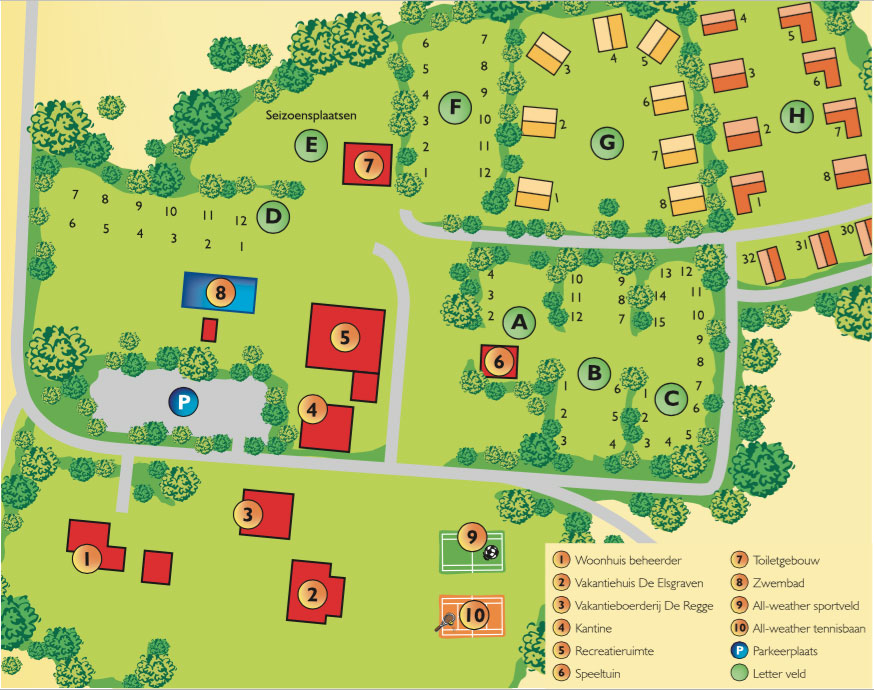 Plattegrond Vakantiecentrum 't Schuttenbelt