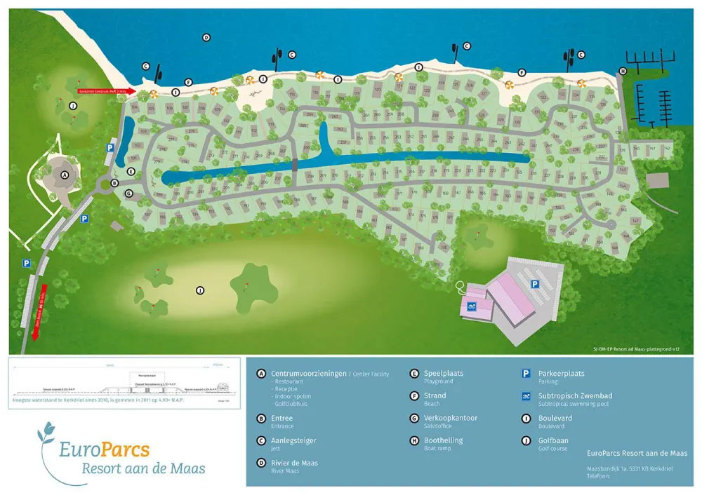 Plattegrond Vakantiepark Aan de Maas