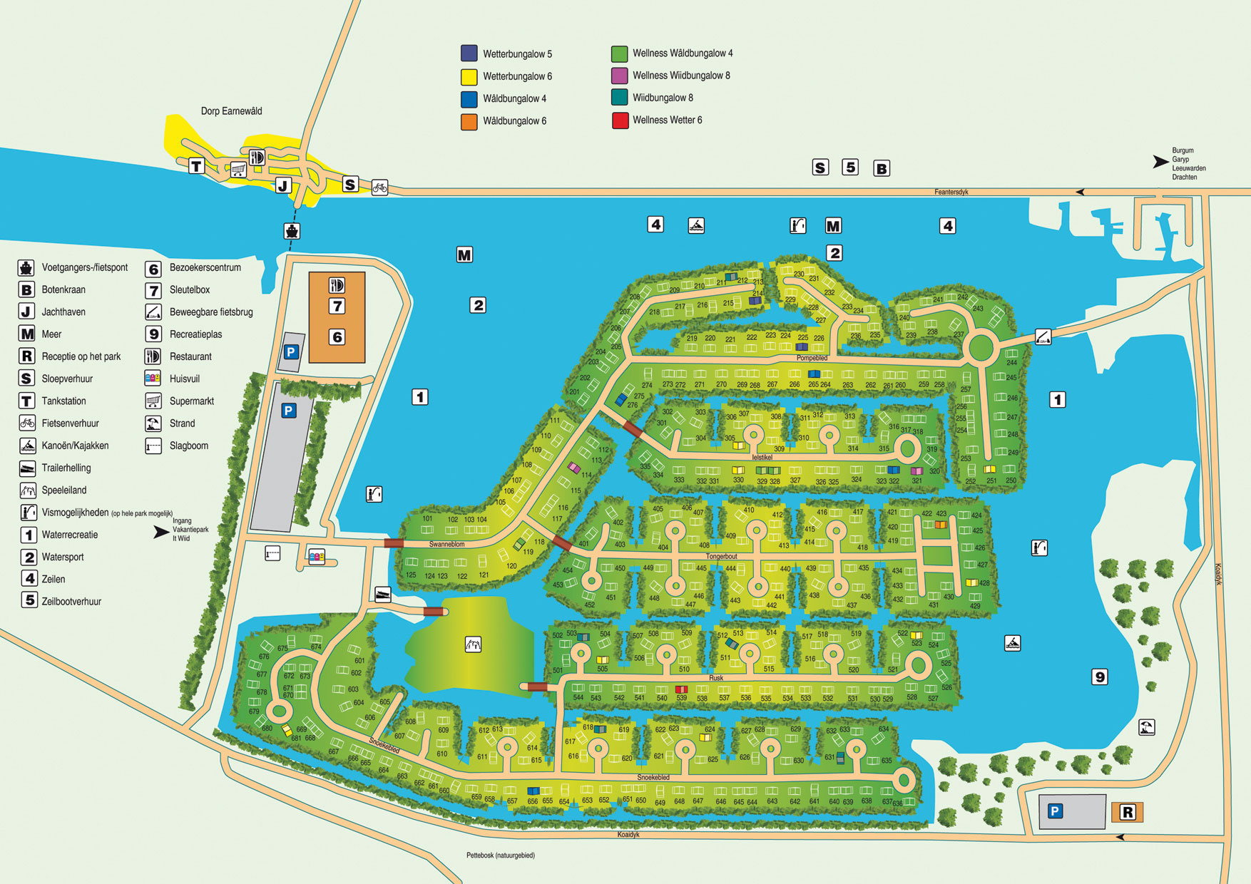 Plattegrond Vakantiepark It Wiid