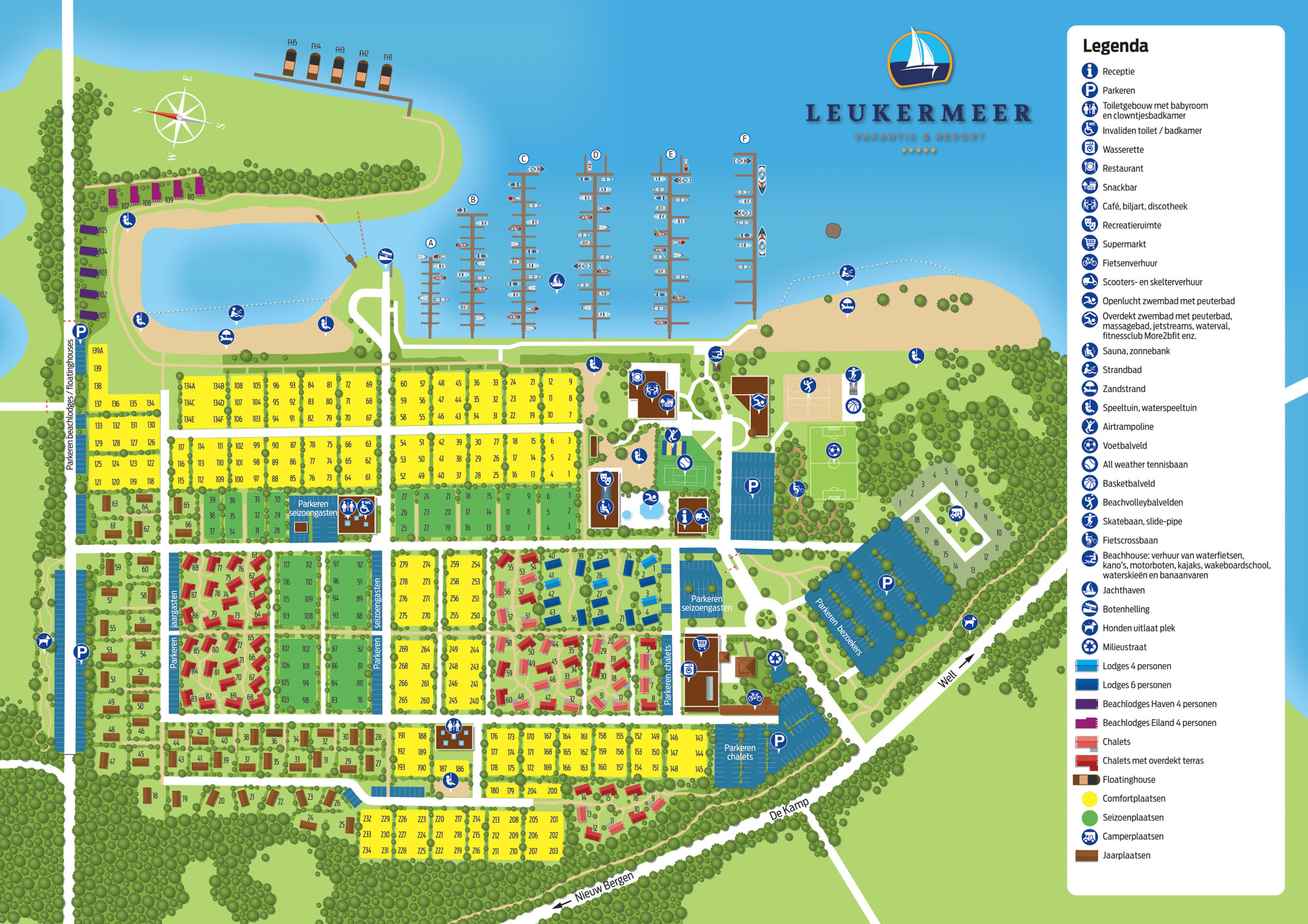 Plattegrond Vakantiepark Leukermeer