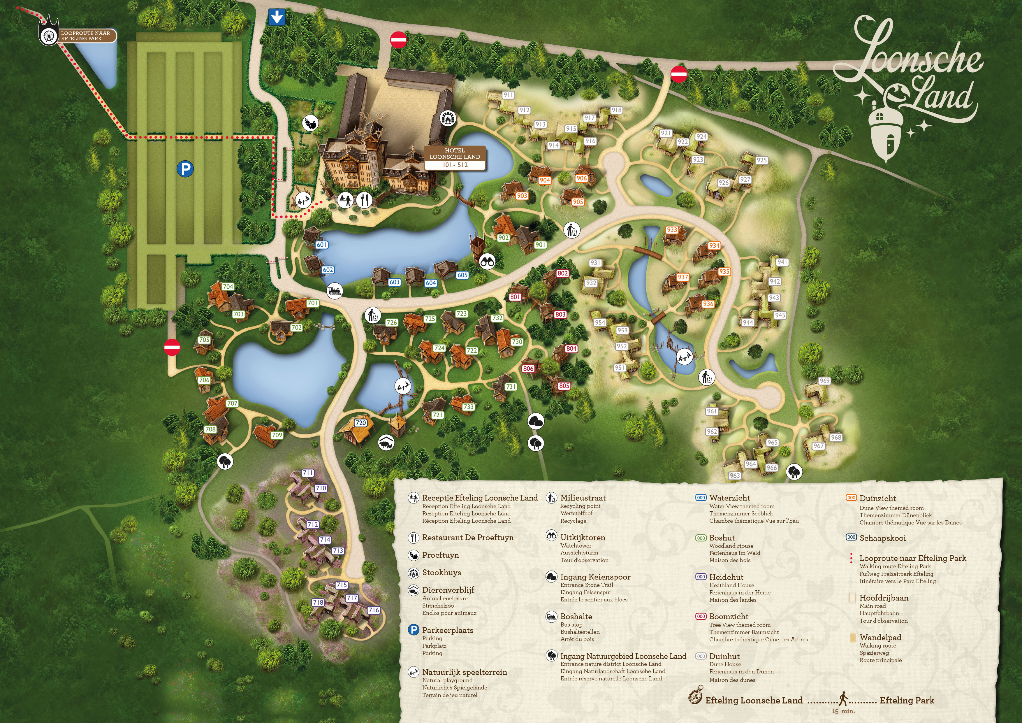 Plattegrond Vakantiepark Loonsche Land