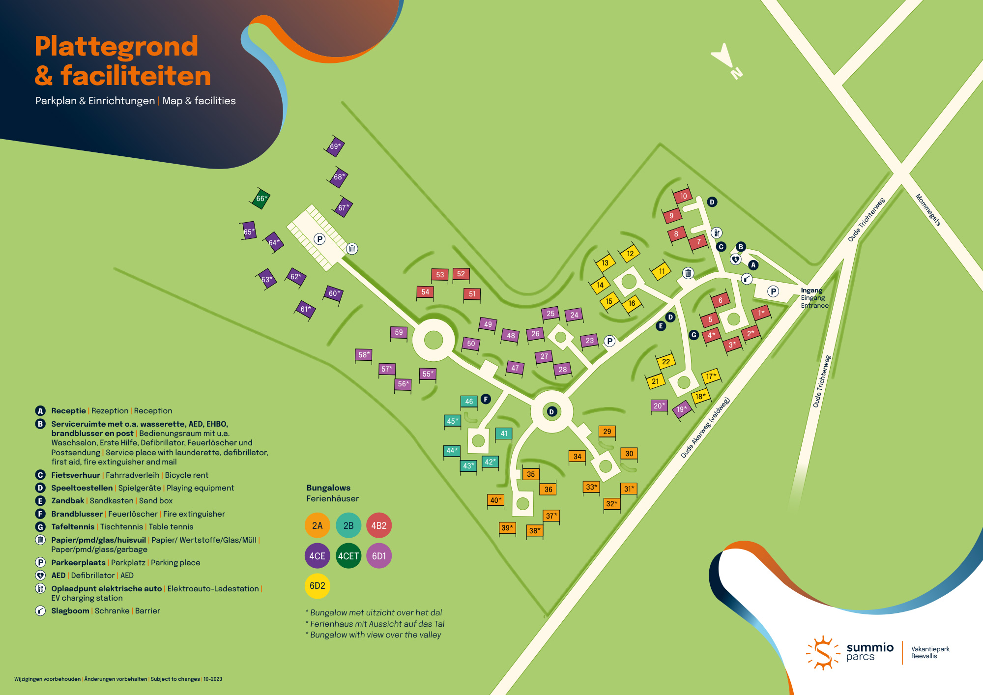 Plattegrond Vakantiepark Reevallis