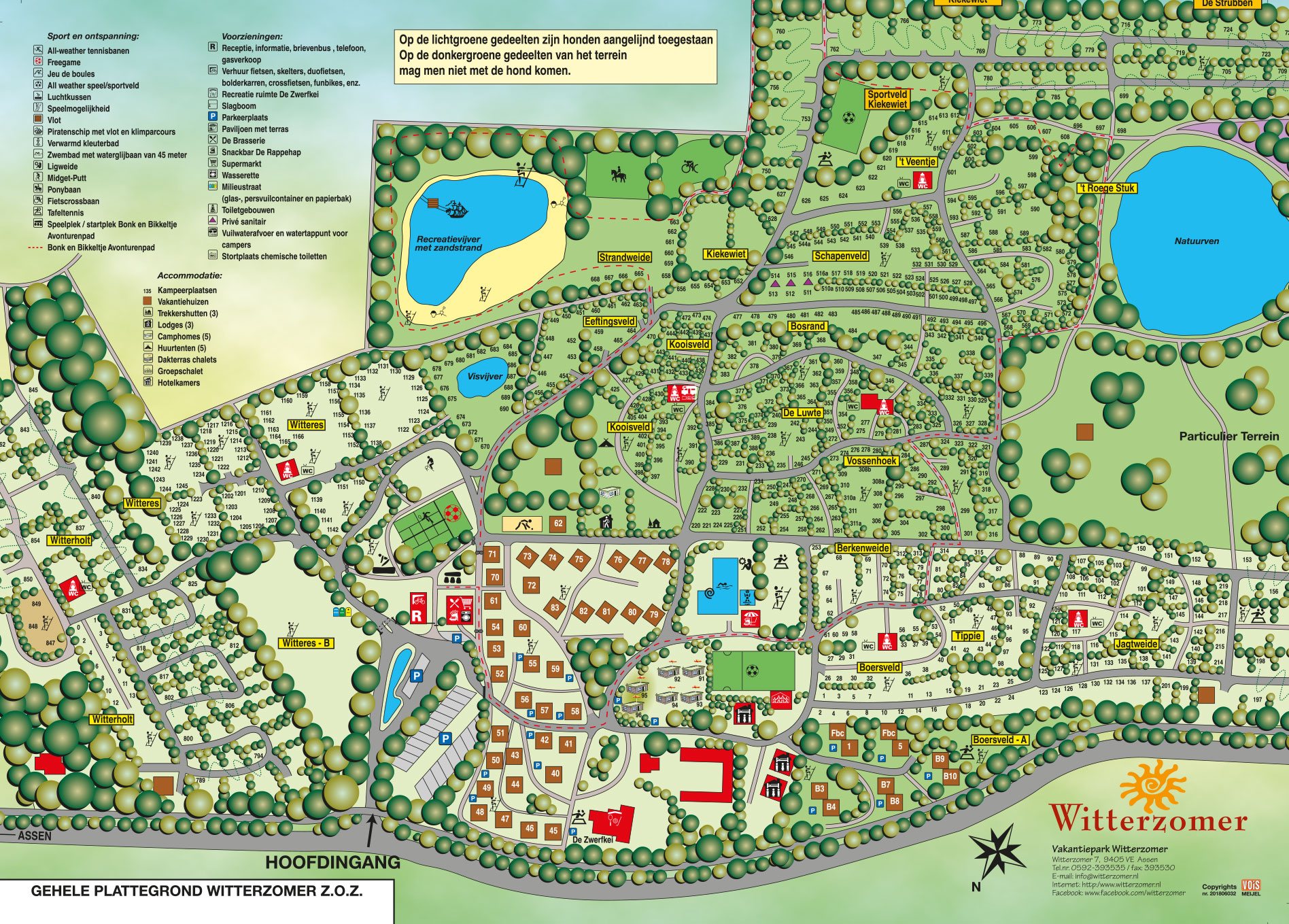 Plattegrond Vakantiepark Witterzomer