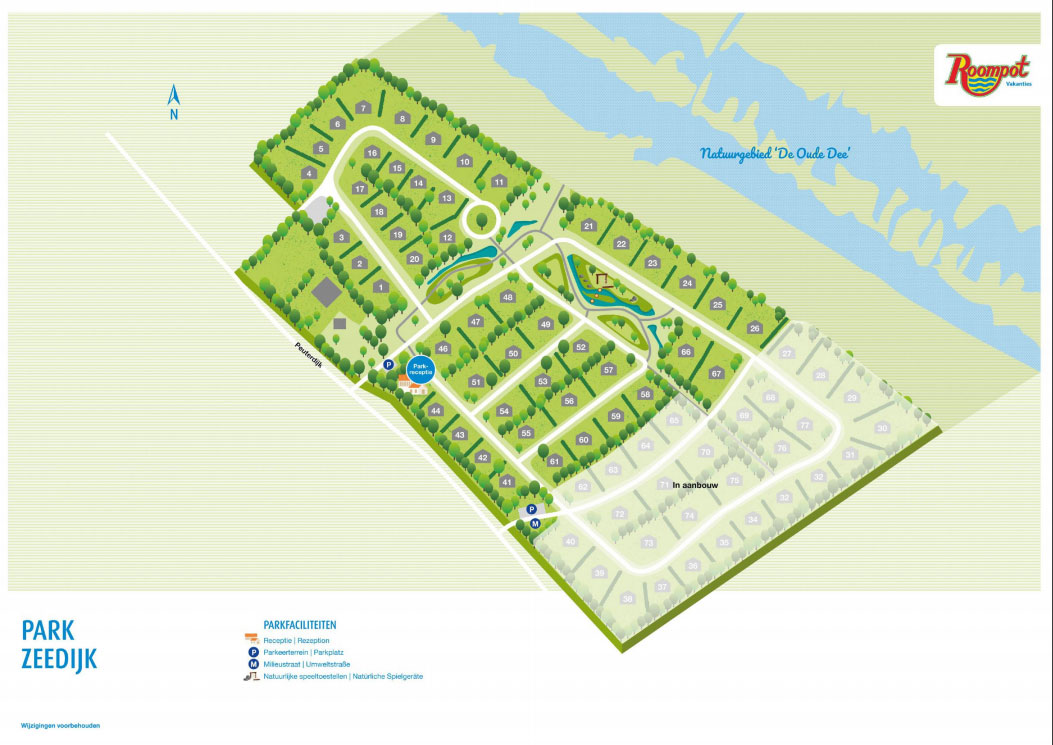 Plattegrond Vakantiepark Zeedijk