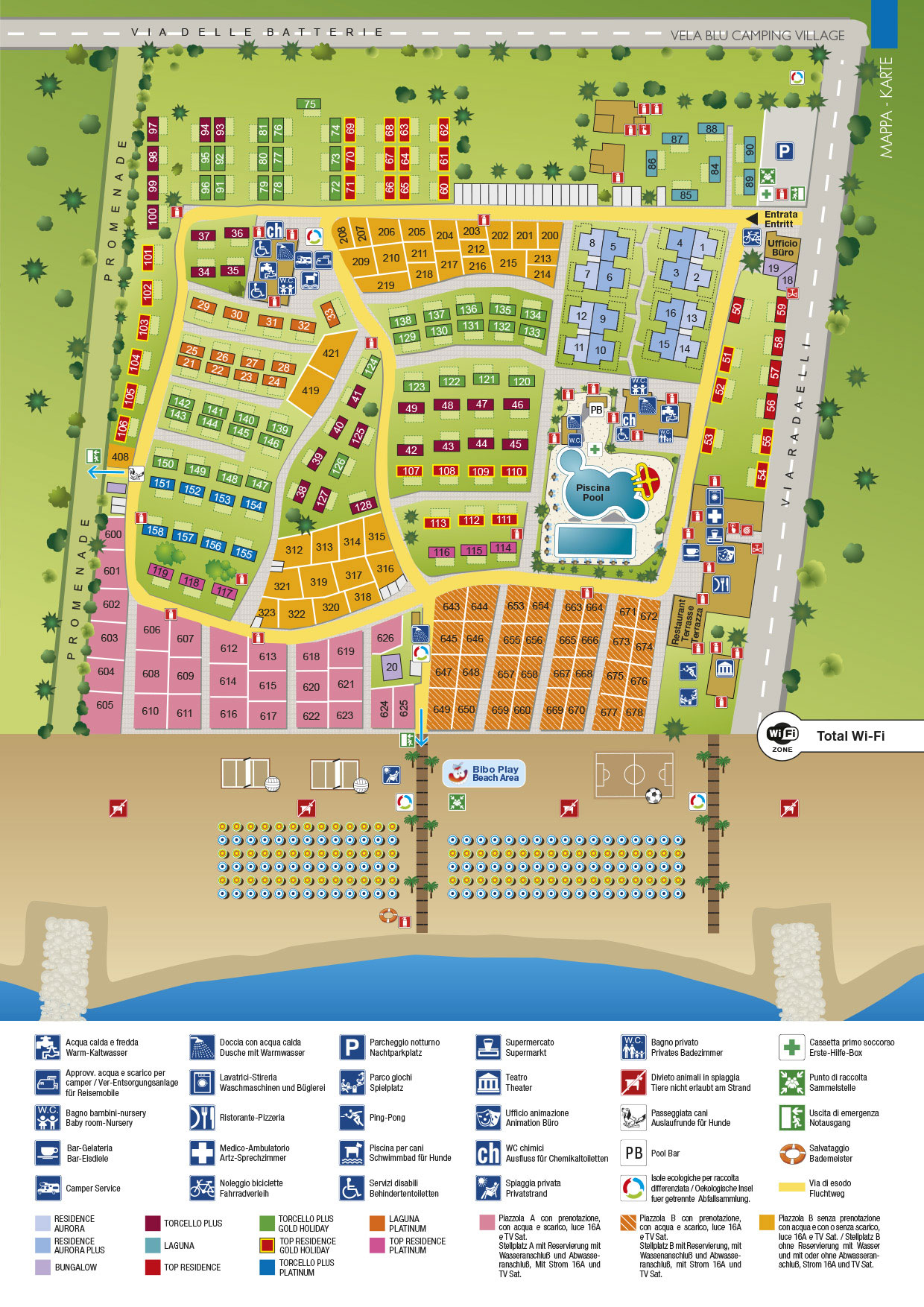 Plattegrond Vela Blu