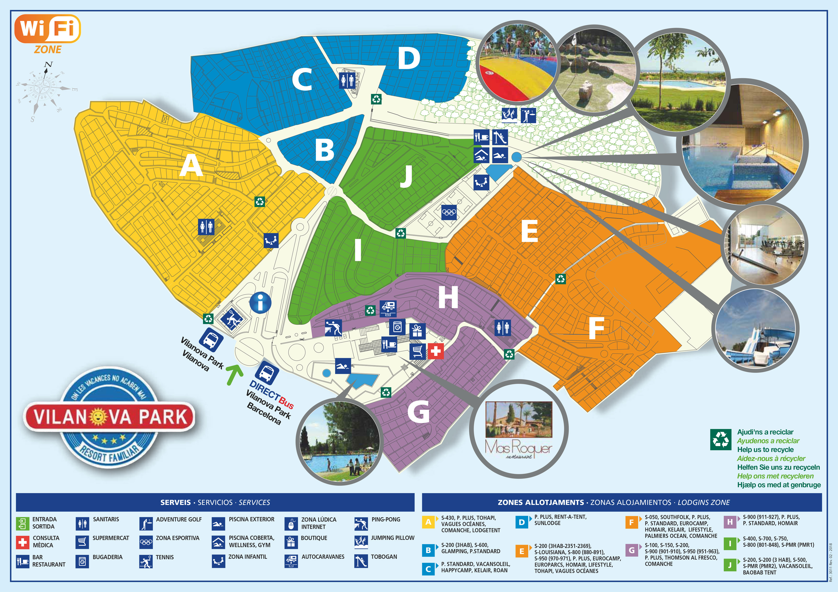 Plattegrond Vilanova Park