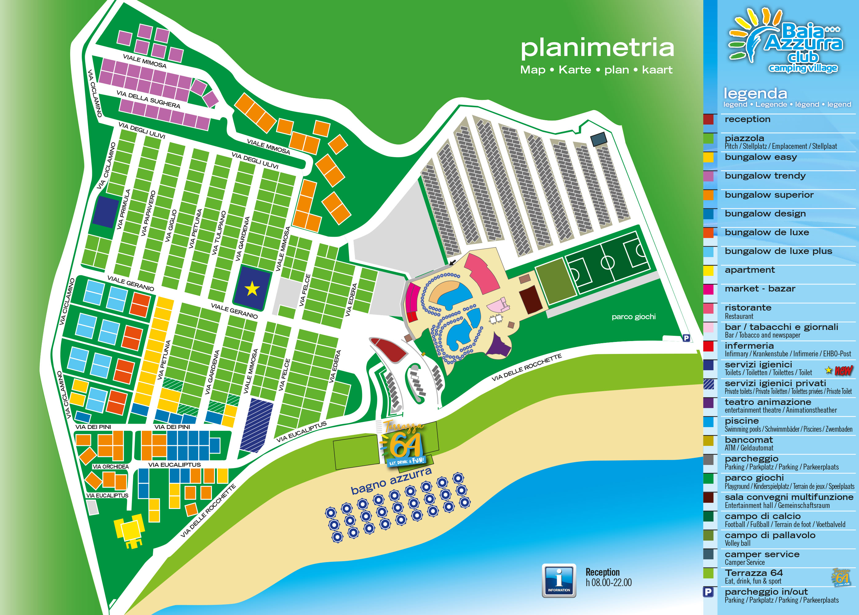 Plattegrond Village Baia Azzurra Club