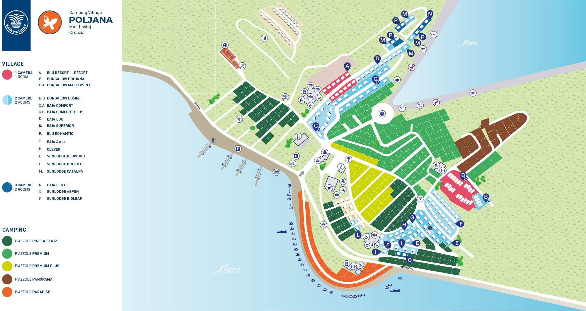 Plattegrond Village Poljana