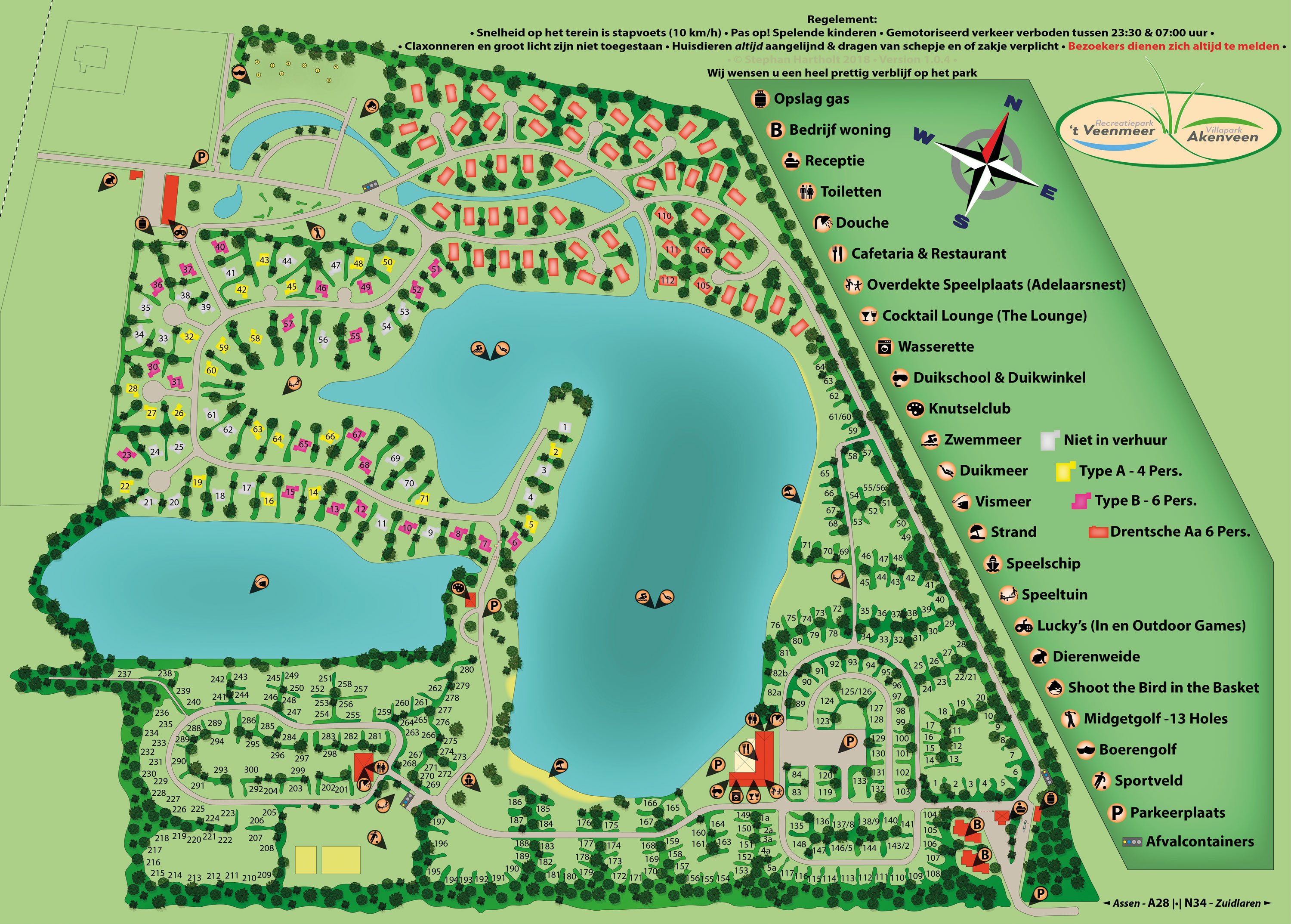 Plattegrond Villapark Akenveen