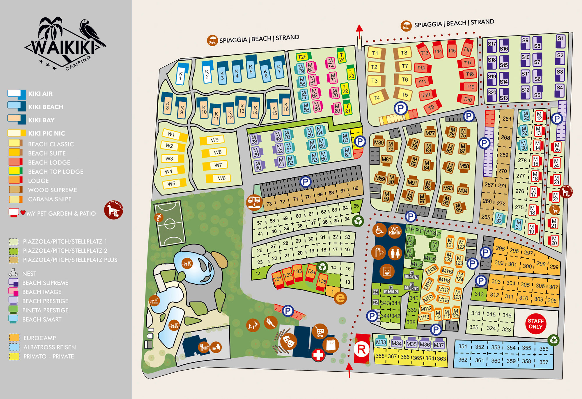 Plattegrond Waikiki