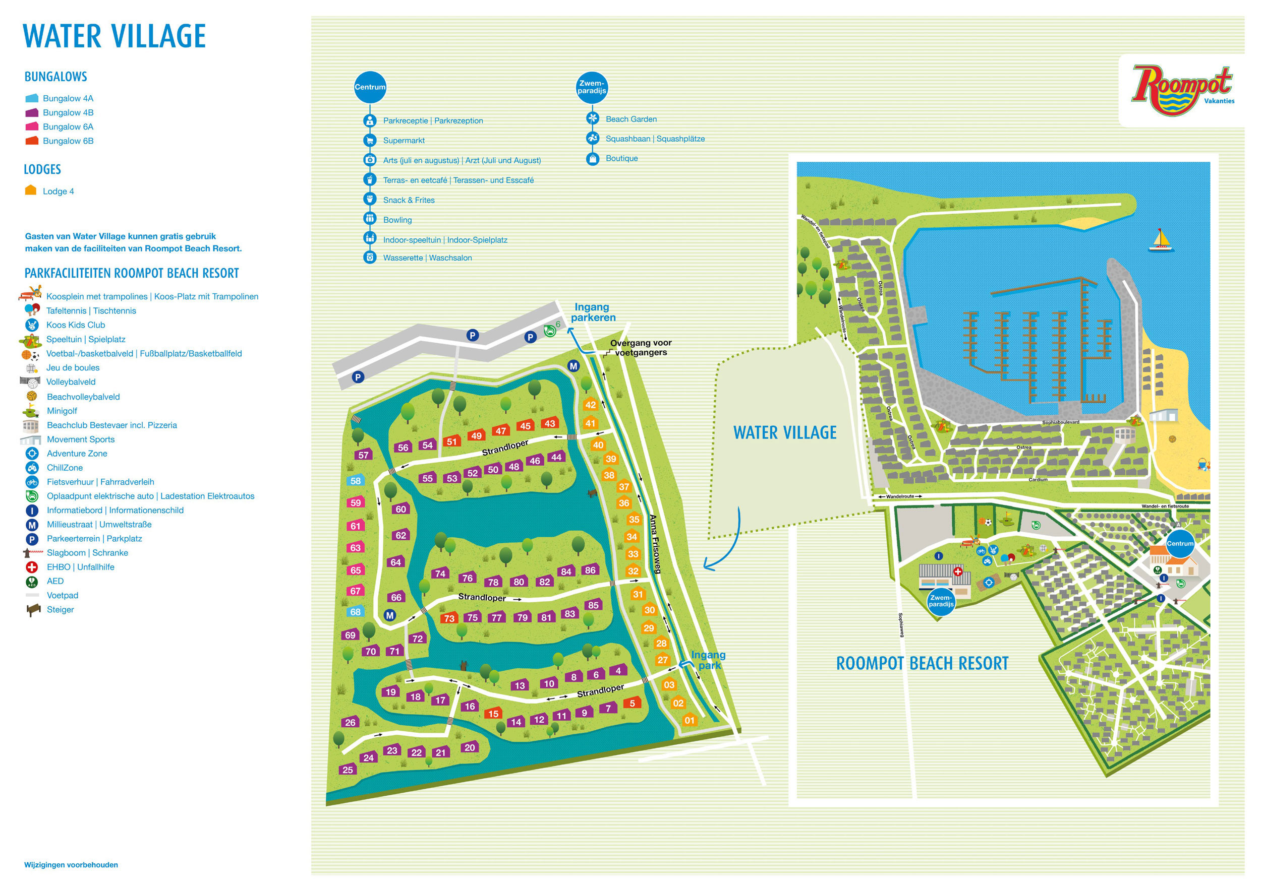 Plattegrond Water Village