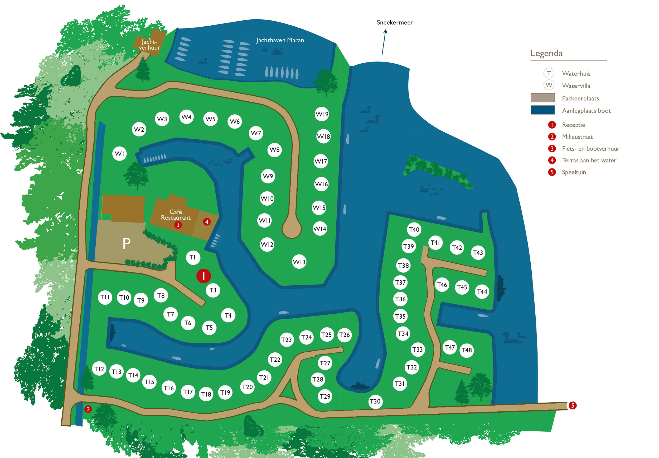 Plattegrond Waterpark Terkaple