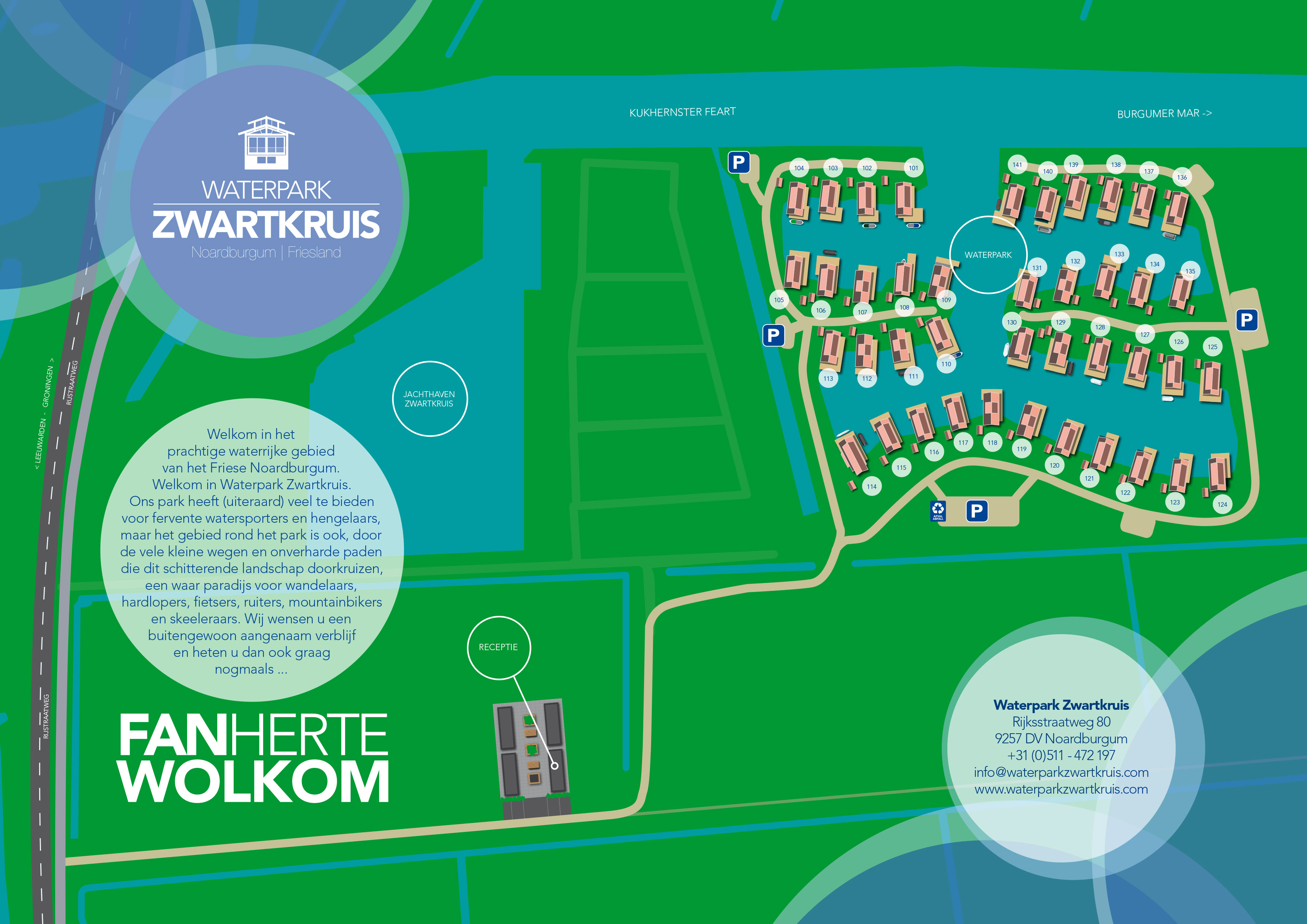 Plattegrond Waterpark Zwartkruis