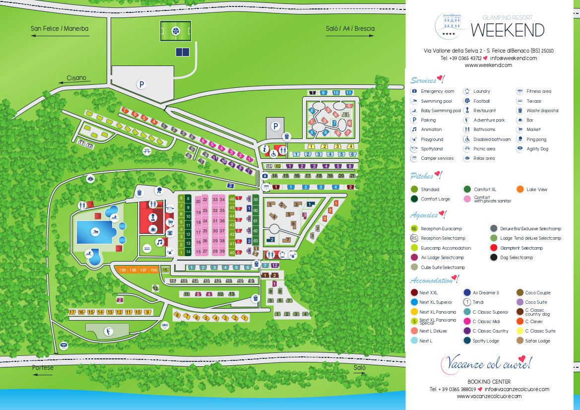 Plattegrond Weekend Glamping Resort