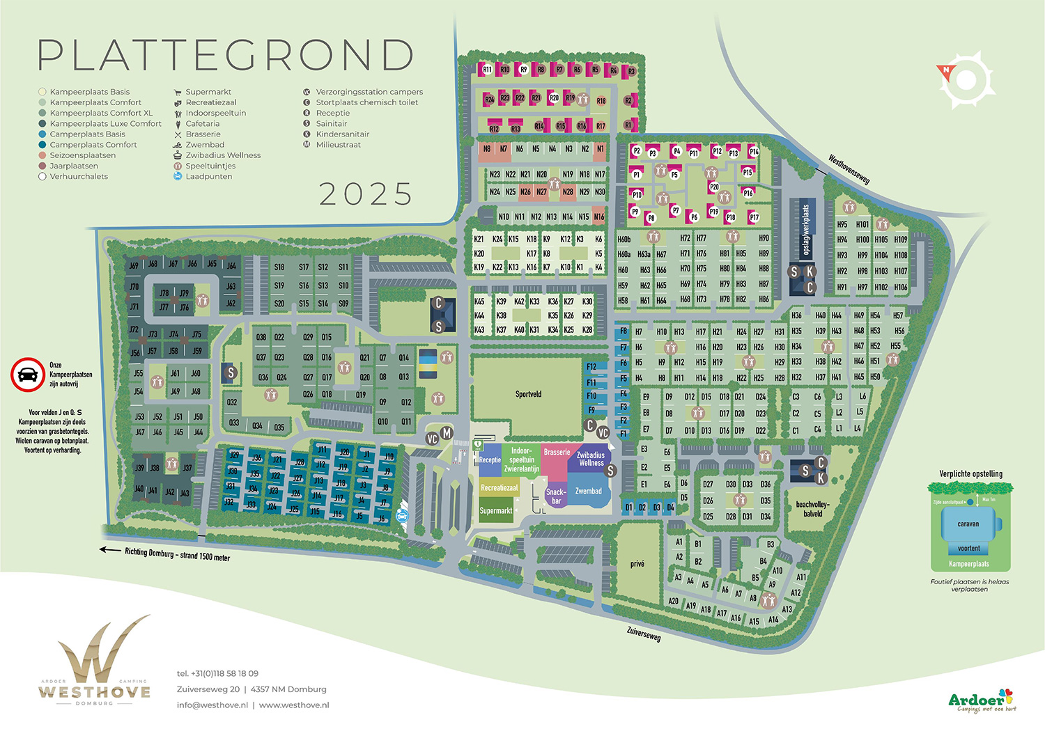 Plattegrond Westhove