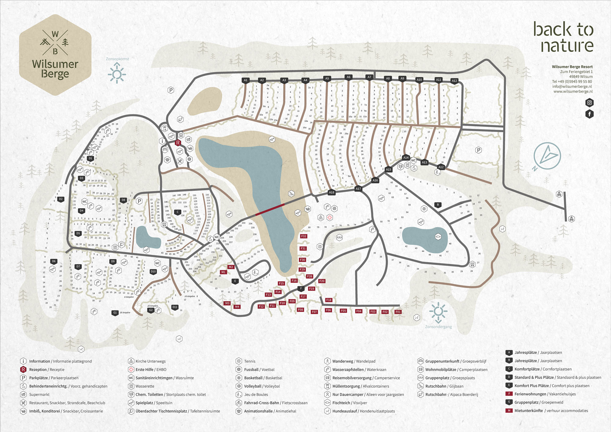 Plattegrond Wilsumer Berge